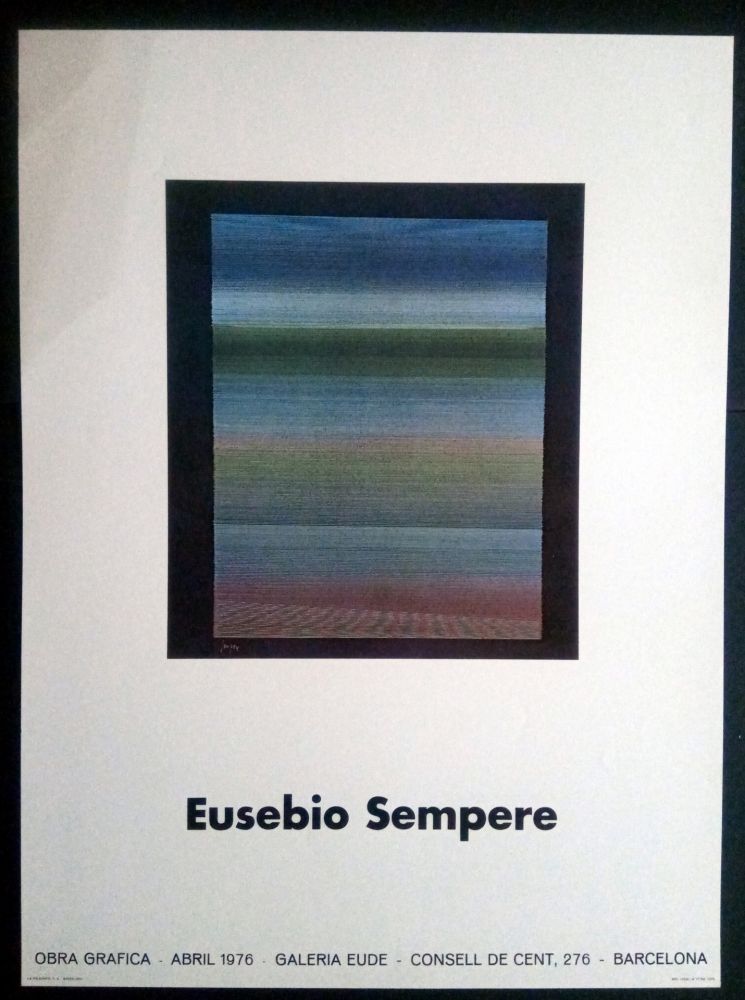 Plakat Sempere - EUSEBIO SEMPERE GALERIA EUDE 1976
