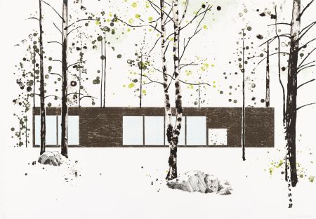 Holzschnitt Drummond - Experimental House for Marimekko