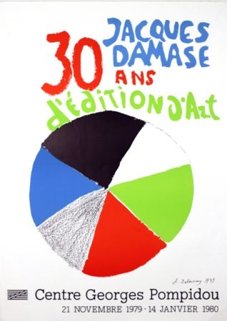 Lithographie Delaunay - Expo J Damasse 30 Ans d'Edition d'Art