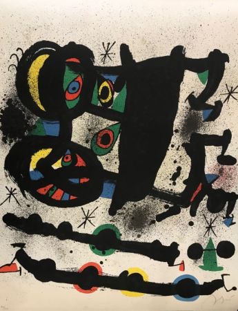 Lithographie Miró - Exposicion Homenaje a Josef Lluis Sert 