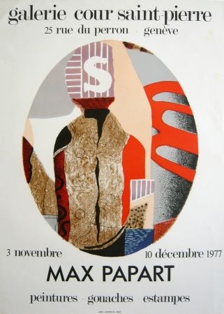 Lithographie Papart - Exposition genvève 1976