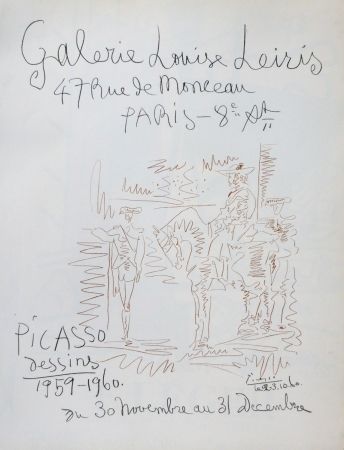Lithographie Picasso - Exposition louise leiris 1960