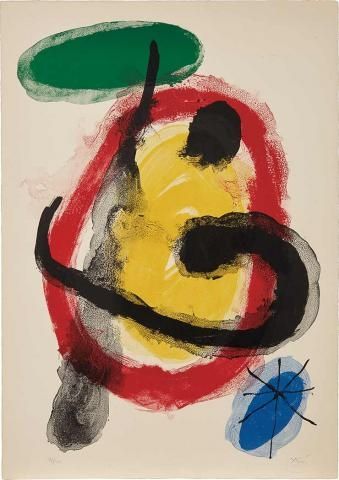 Lithographie Miró - EXPOSITION PEINTURES MURALES (MOURLOT 227) 