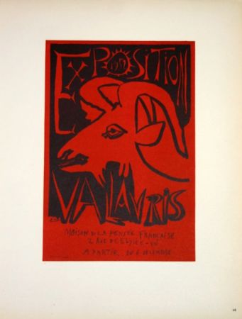 Lithographie Picasso (After) - Exposition Vallauris 1952