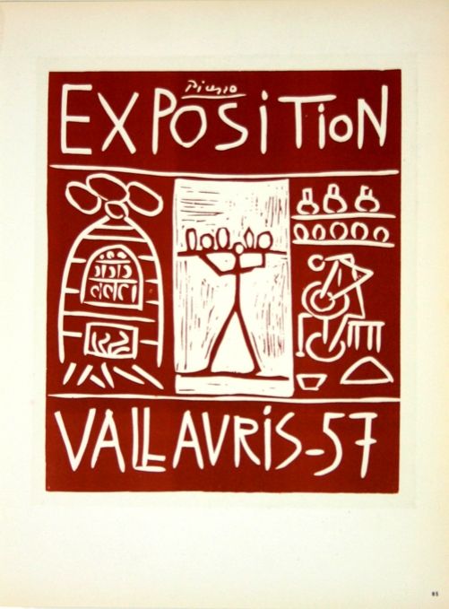 Lithographie Picasso (After) - Exposition Vallauris 1957