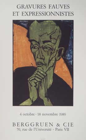 Illustriertes Buch Heckel - Expressionisme, Portrait d'Homme
