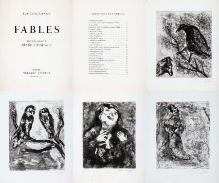 Radierung Chagall - Fables