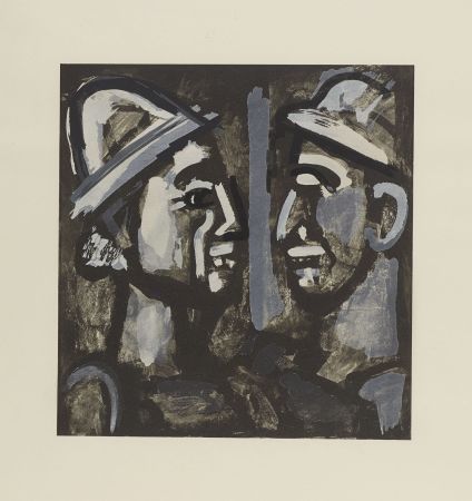 Lithographie Rouault - FACE A FACE, 1933 