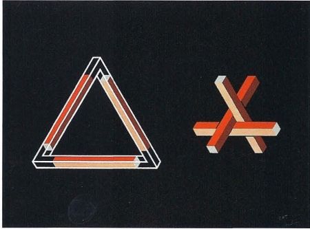 Lithographie Molins - Falsaciones del triangulo de Penrose 10
