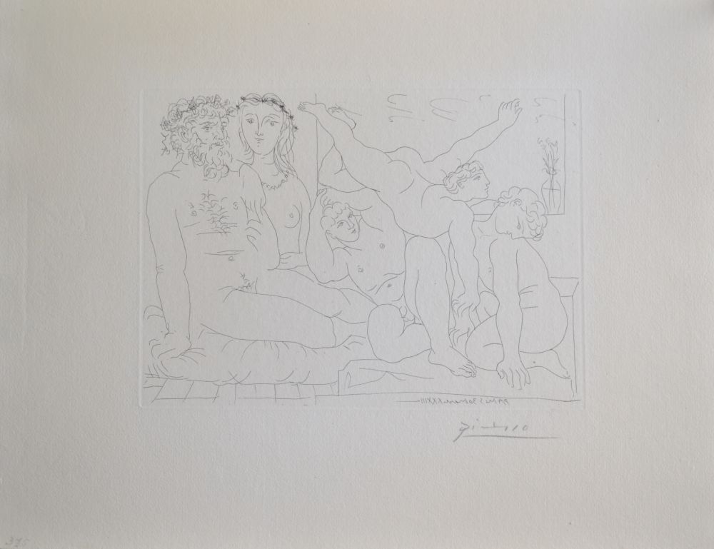 Stich Picasso - Famille de Saltimbanques (B163 Vollard)