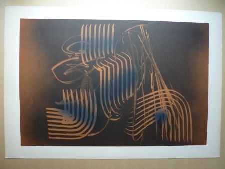 Lithographie Hartung - Farandole