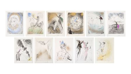 Kaltnadelradierung Dali - Faust (Walpurgis Night)