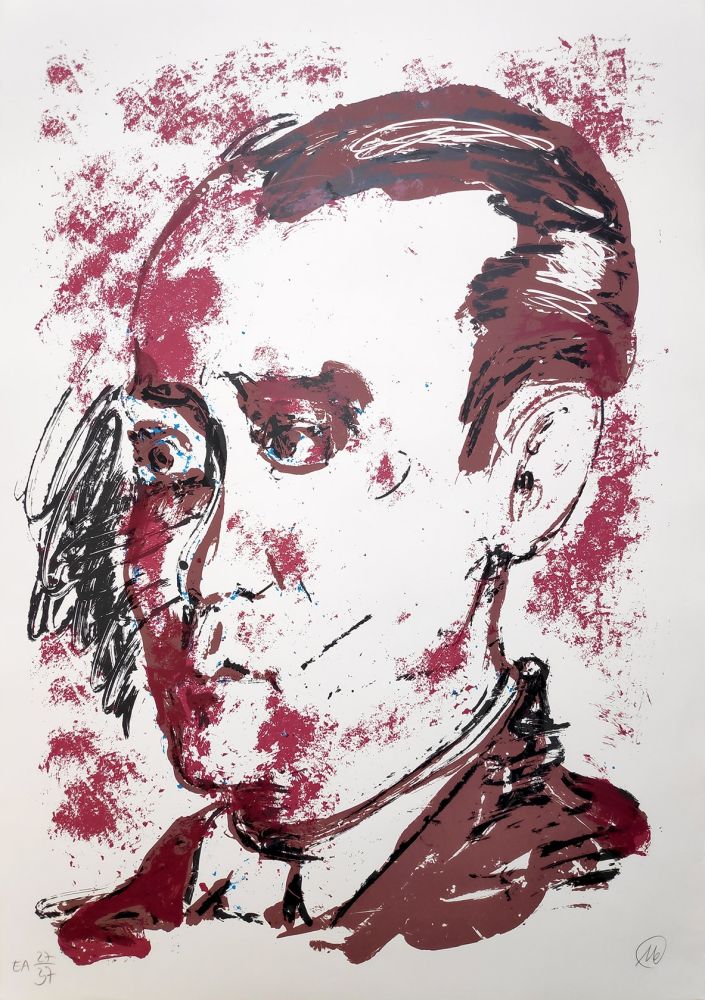 Siebdruck Lüpertz - Federico Garcia Lorca