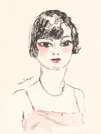Lithographie Van Dongen - Femme- Salon D'Automne, 11929
