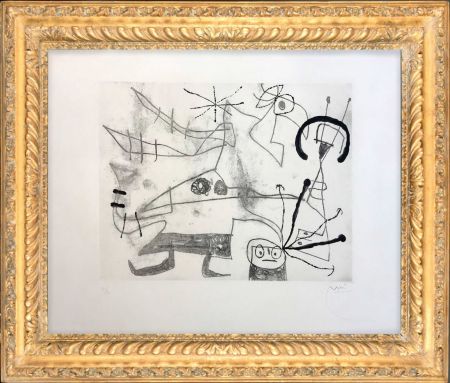 Aquatinta Miró -  Femme-Oiseau I