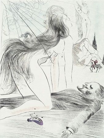 Stich Dali - Femme a Genoux (Kneeling Woman)