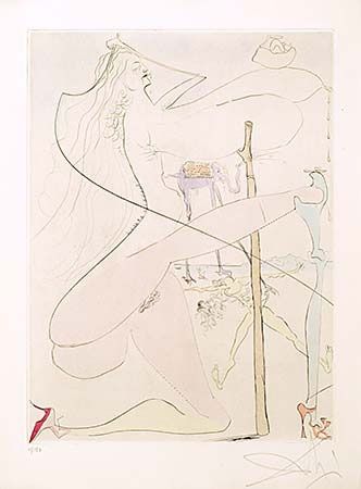 Stich Dali - Femme a la Bequille (Woman with Crutch)