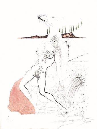 Stich Dali - Femme a la Fontaine (Woman at the Fountain)