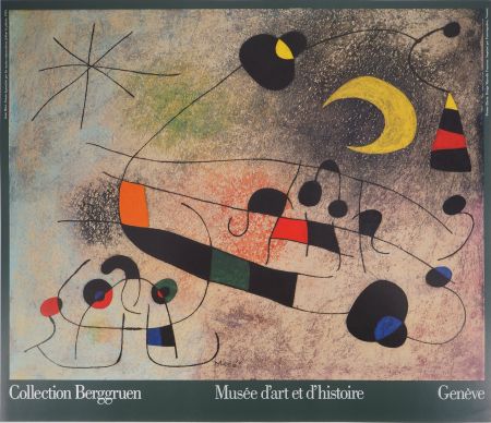 Illustriertes Buch Miró - Femme abstraite sous la Lune