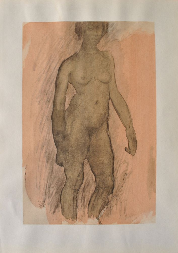 Stich Rodin - Femme africaine nue