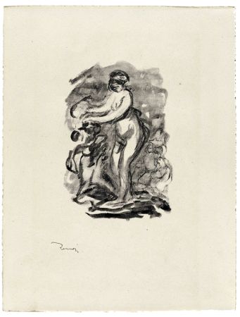 Lithographie Renoir - Femme au cep de vigne