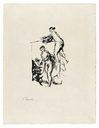 Lithographie Renoir - Femme au cep de vigne, 3e variante