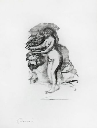 Lithographie Renoir - 	Femme au cep de vigne (Woman by the Grapevine)