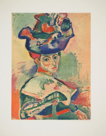 Lithographie Matisse - Femme au chapeau (Madame Matisse)