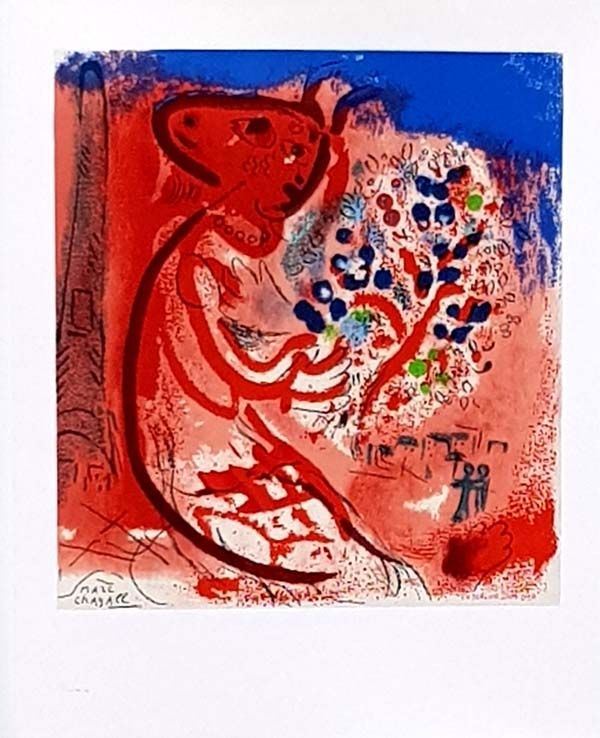 Lithographie Chagall - Femme au Double Profil