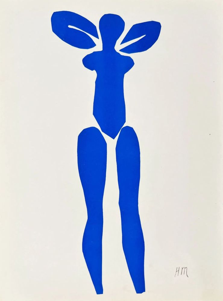 Lithographie Matisse - Femme Bleue