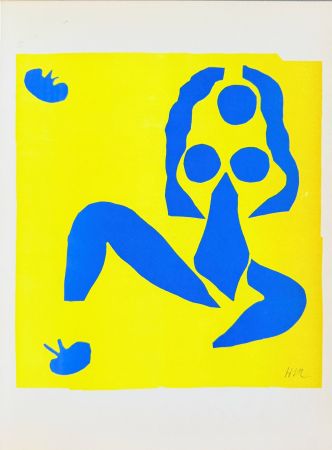 Lithographie Matisse - Femme Bleue