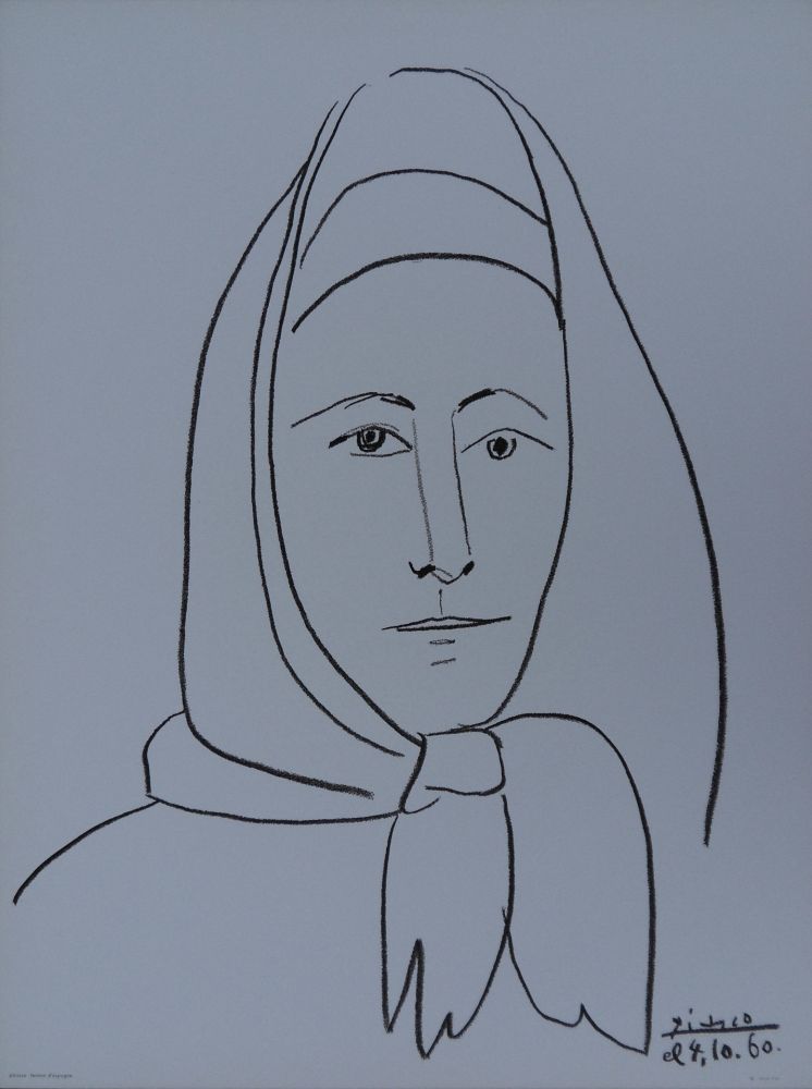 Lithographie Picasso - Femme d'Espagne
