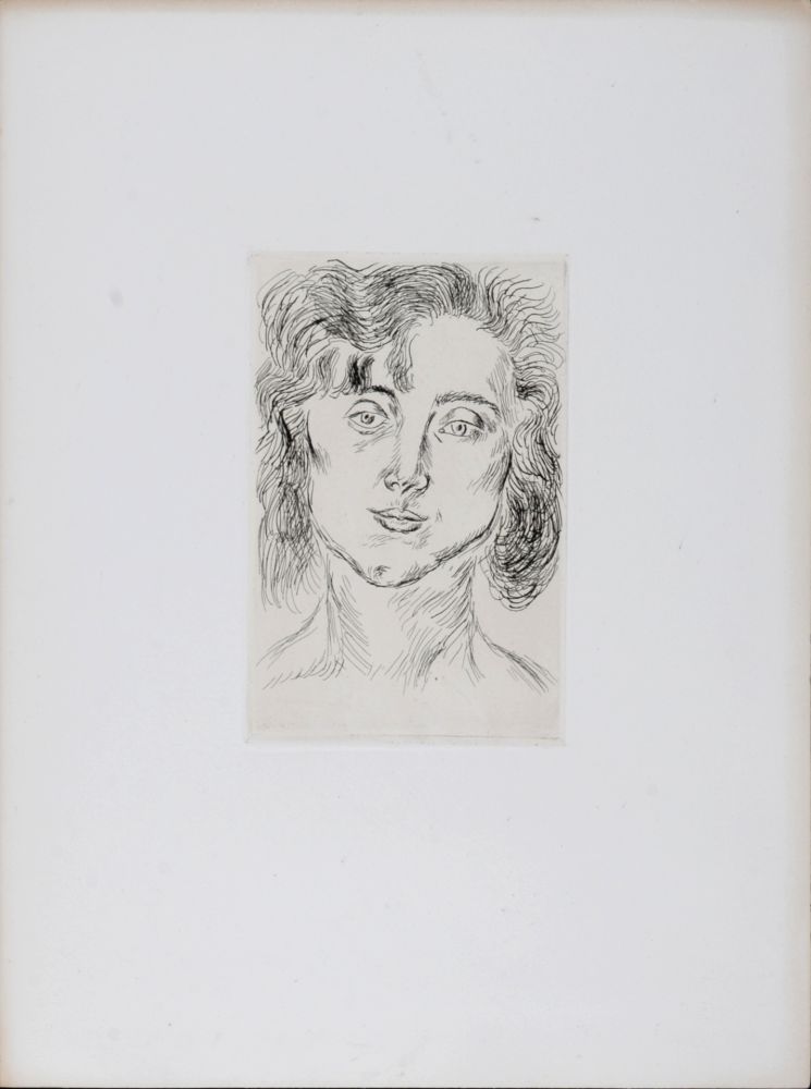 Radierung Matisse - Femme en buste, 1920 - Scarce!