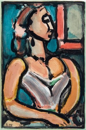 Aquatinta Rouault - Femme fiere