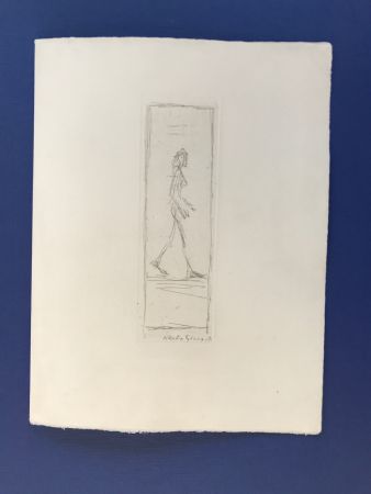 Radierung Giacometti - Femme qui marche 1955