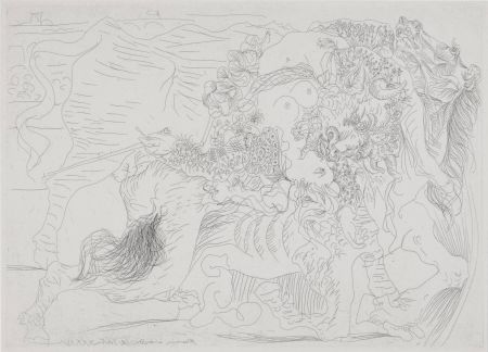 Radierung Picasso - Femme Torero I