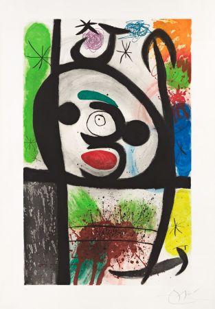 Carborundum Miró - Femme Toupie