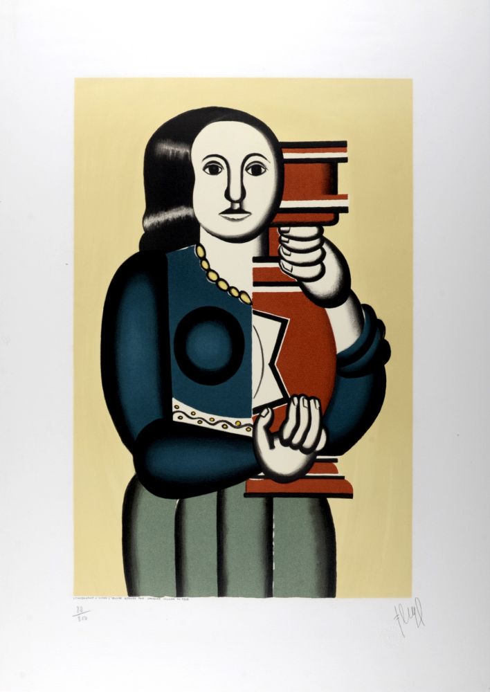 Lithographie Léger (After) - Femme à la Cruche, c.1950