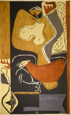Lithographie Le Corbusier - Femme à la main levée