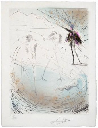 Kaltnadelradierung Dali - Femmes poules (Hen Women)