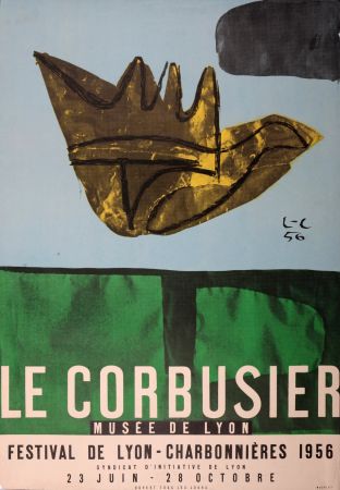 Lithographie Le Corbusier - Festival de Lyon - Charbonnières, Musée de Lyon