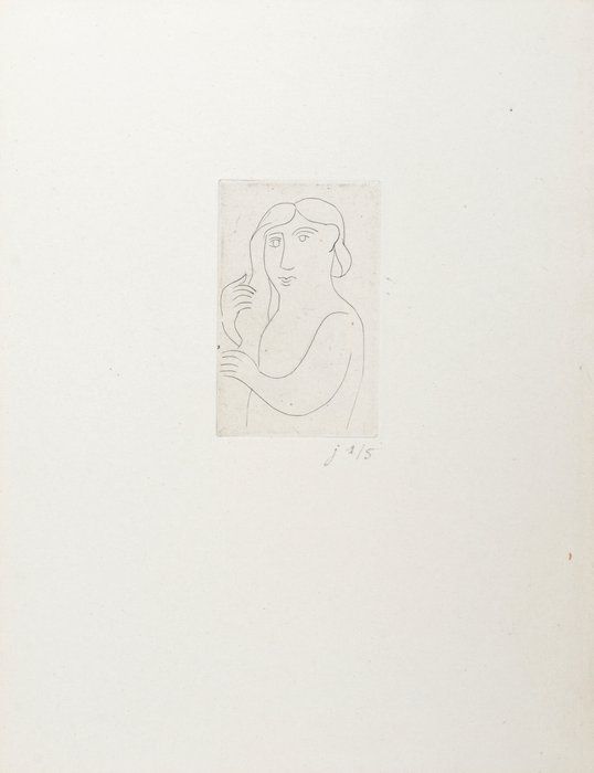 Radierung Derain - Figure