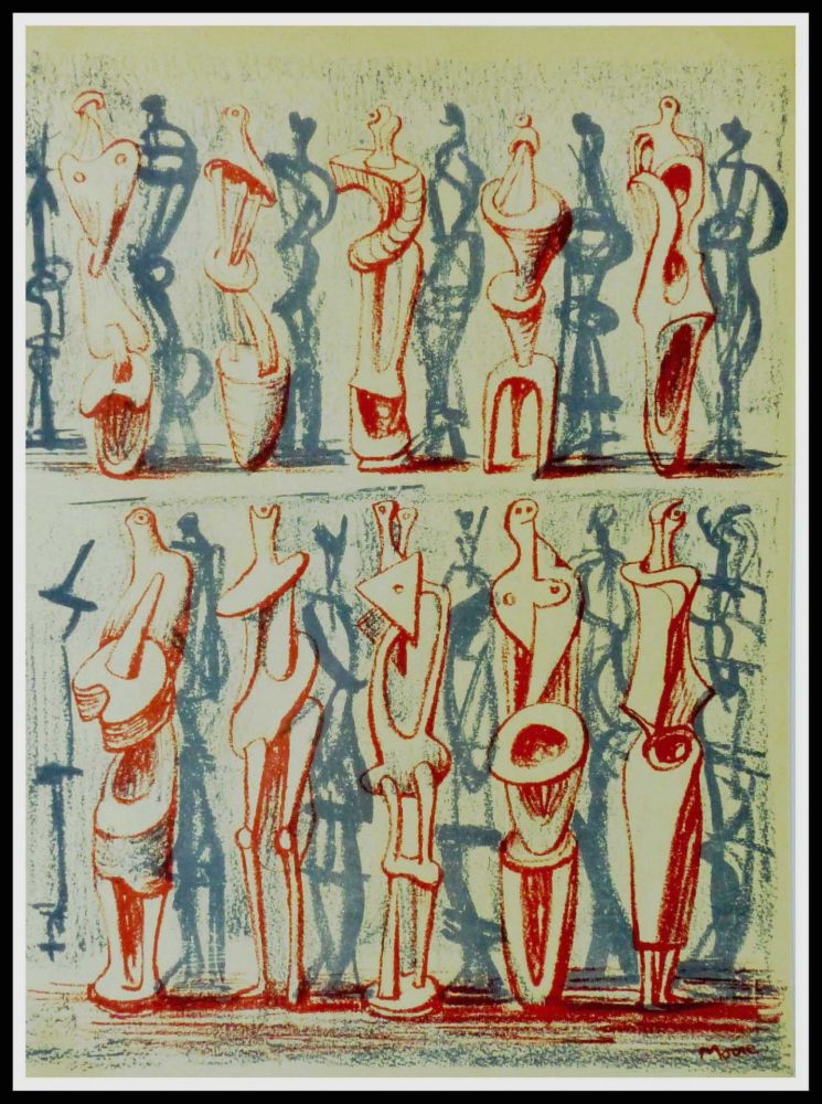 Lithographie Moore - FIGURES & SHADOWS
