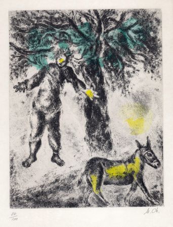 Radierung Chagall - Fin d'Absalom