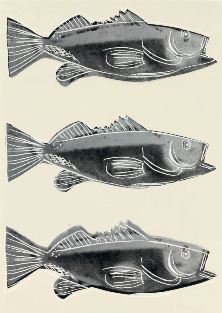 Siebdruck Warhol - Fish - wallpaper