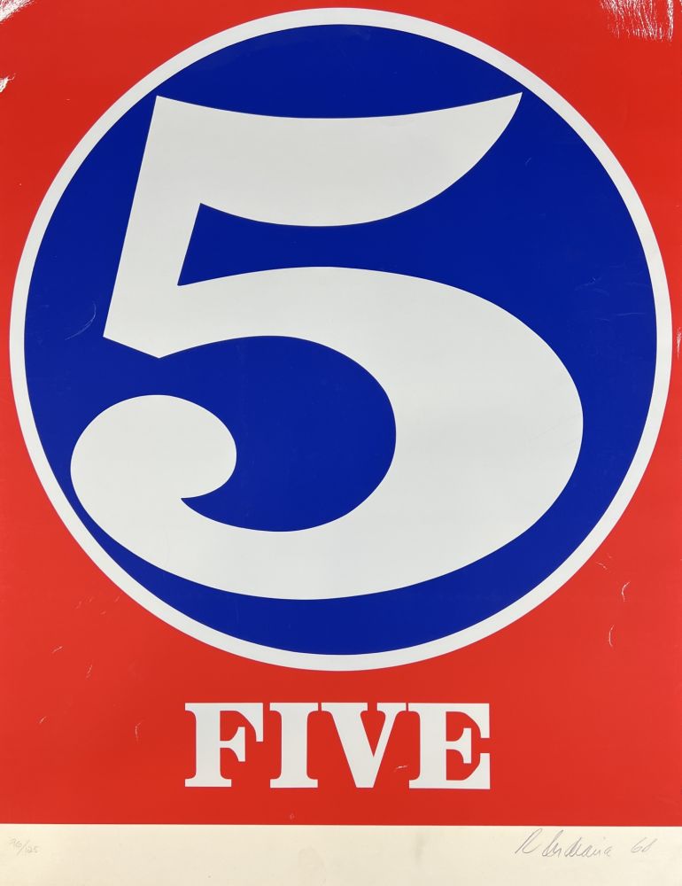 Siebdruck Indiana - Five , from Numbers