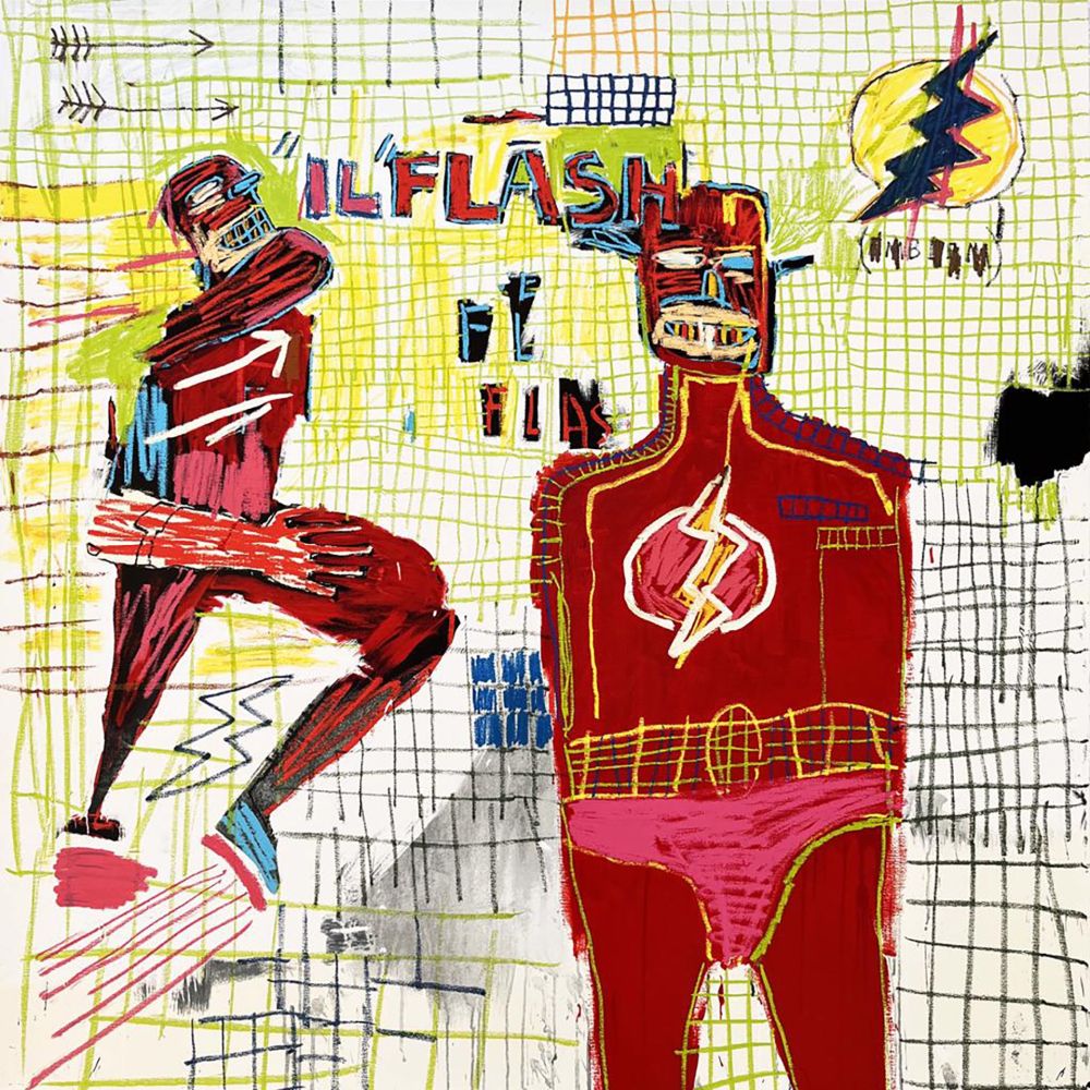 Siebdruck Basquiat - Flash in Naples