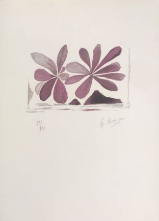 Lithographie Braque - Fleurs de l'air 