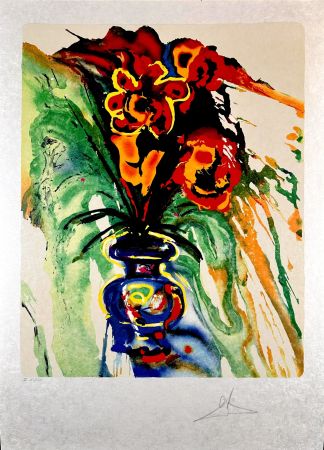 Lithographie Dali - Fleurs Surréalistes Gala's Bouquet