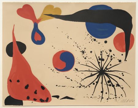 Lithographie Calder - Flies in the Spider Web